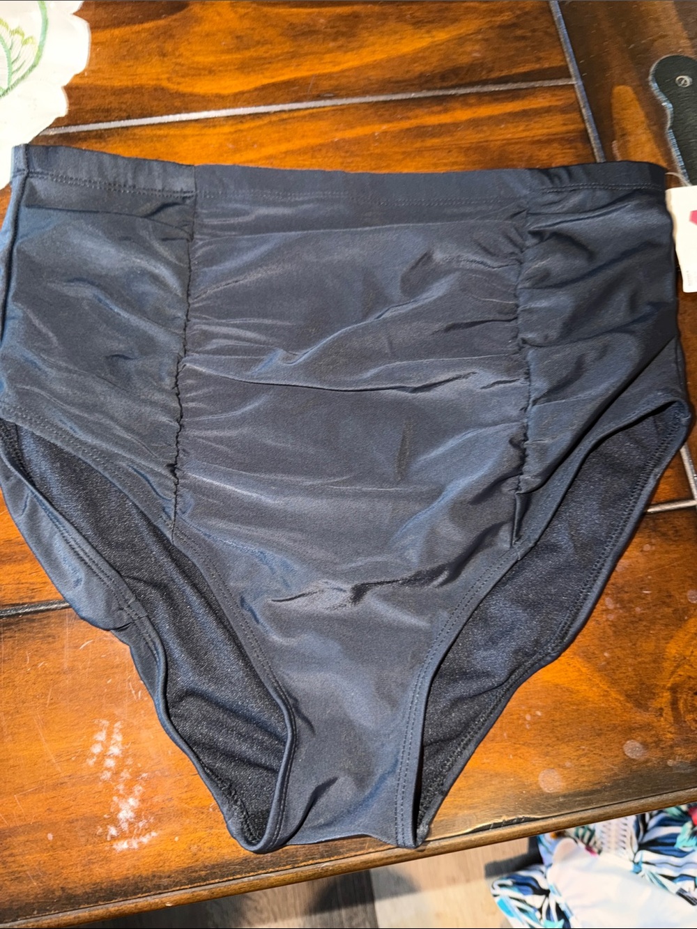 SO Black High Waist Swim Bottoms